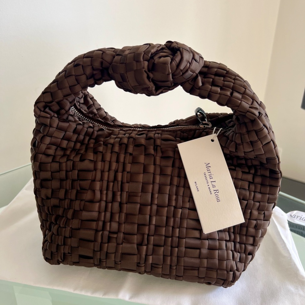 MARIA LA ROSA Mini Datolite Dark Brown Bag